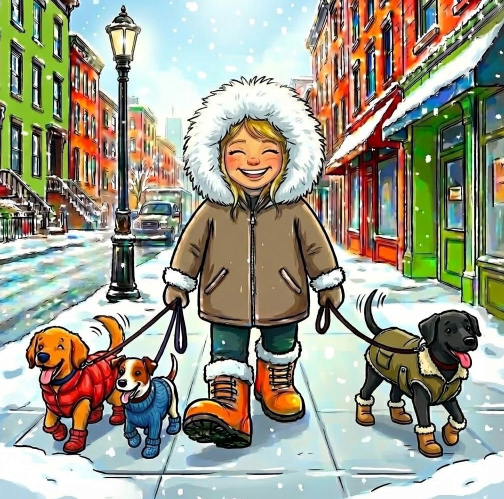 Contact Workday Wags girl walking 3 dogs in Minneapolis